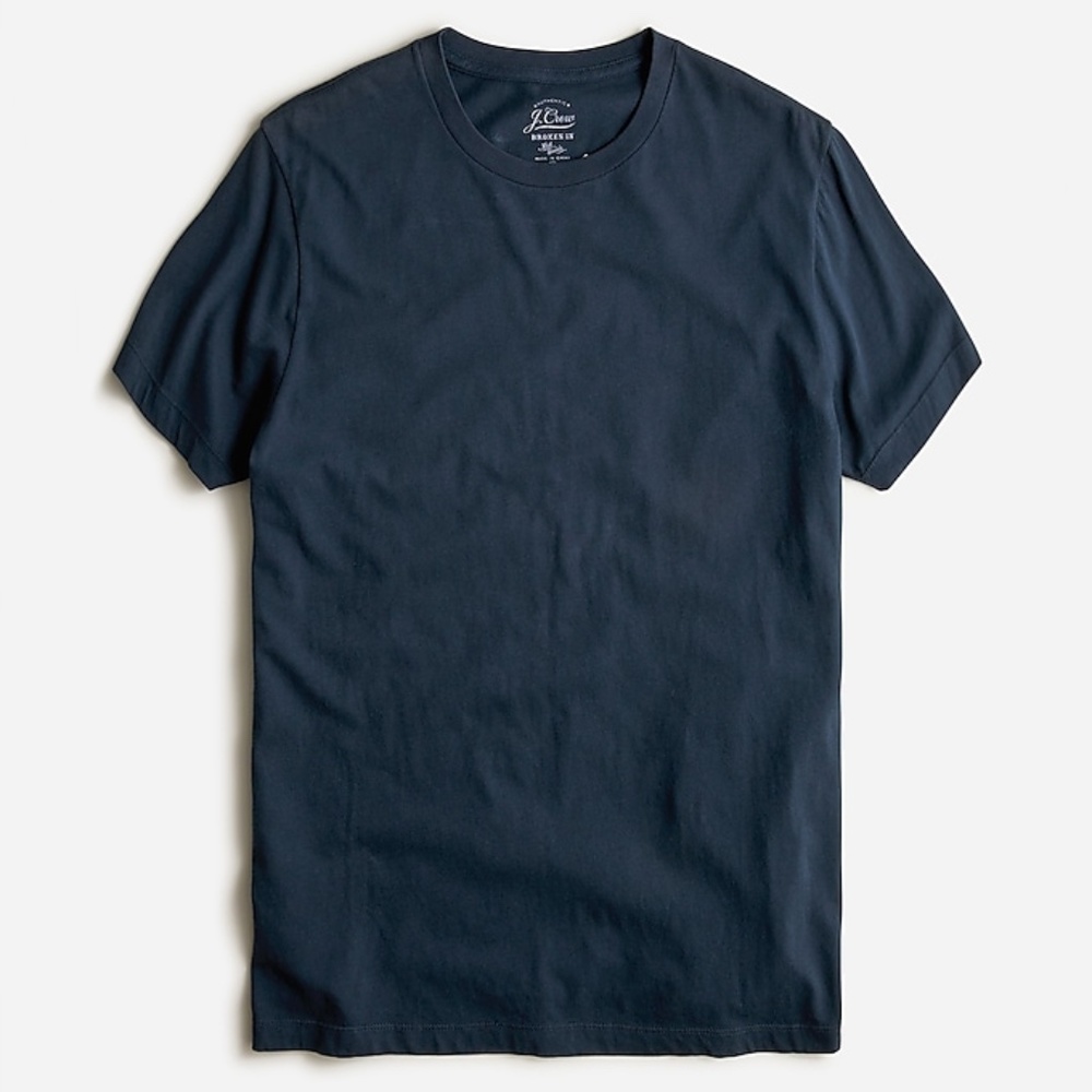 Lot of 3 J. Crew Broken-In Short Sleeve T- Shirts - Navy - Large